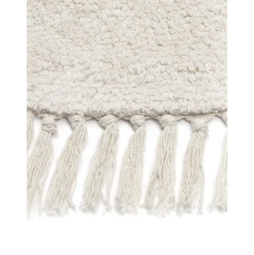 Tappeto Rotondo In Cotone Fatto A Mano Con Frange Daya