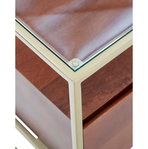 Tavolino Da Salotto In Legno Con Cassetti Theodor