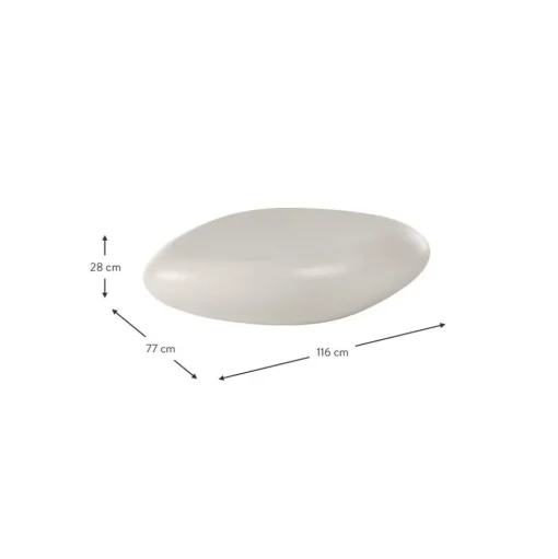 Tavolino Da Salotto Ovale A Forma Di Pietra Pietra