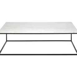 Tavolino Grande Da Salotto Con Piano In Marmo Alys