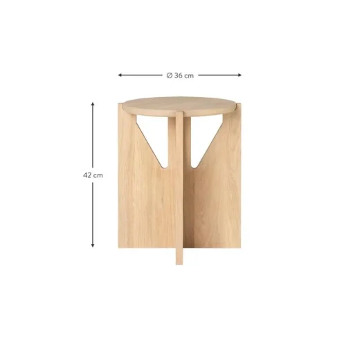 Tavolino In Legno Di Quercia Naturale Future