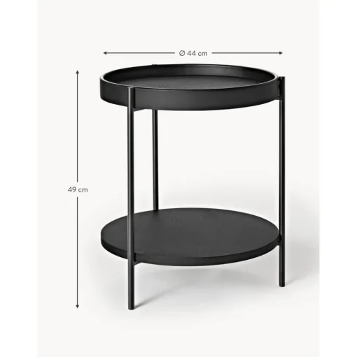 Tavolino In Legno Nero Renee