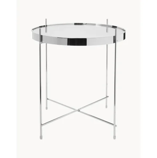Tavolino Pieghevole Con Piano In Vetro Cupid