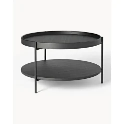 Tavolino Rotondo Da Salotto In Legno Renee