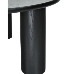 Tavolino Rotondo Da Salotto In Legno Di Quercia Didi