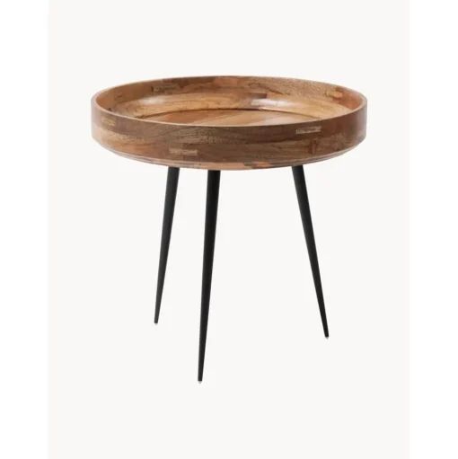 Tavolino Rotondo In Legno Di Mango Bowl
