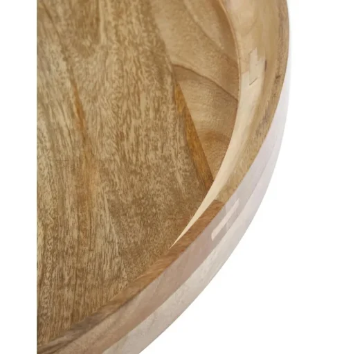 Tavolino Rotondo In Legno Di Mango Bowl