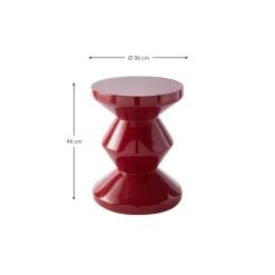 Tavolino Rotondo Zig Zag
