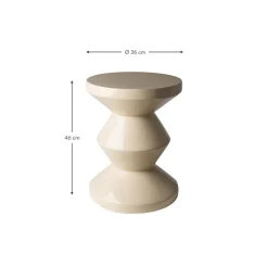 Tavolino Rotondo Zig Zag