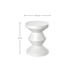 Tavolino Rotondo Zig Zag