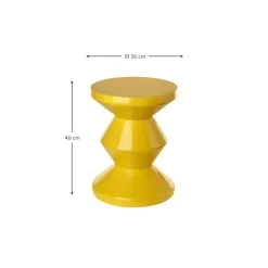 Tavolino Rotondo Zig Zag