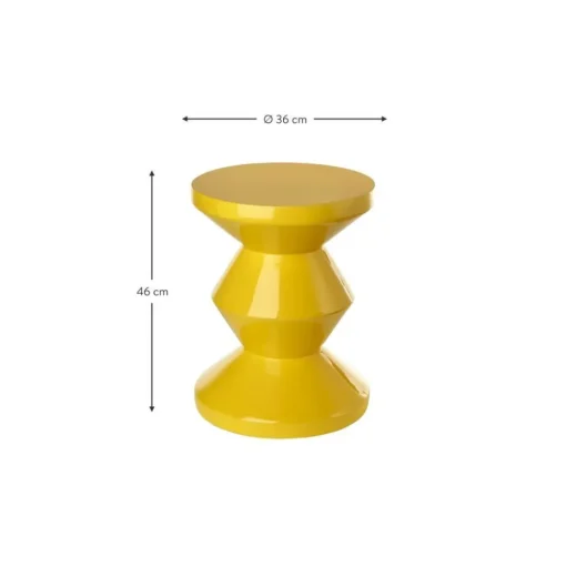 Tavolino Rotondo Zig Zag