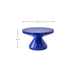 Tavolino Rotondo Zig Zag