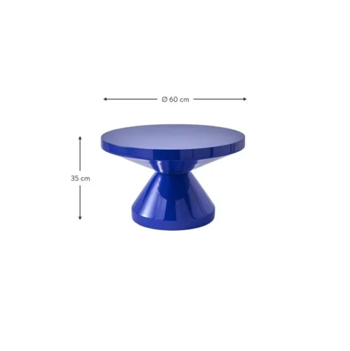 Tavolino Rotondo Zig Zag