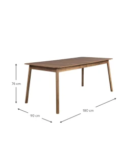Tavolo Allungabile In Legno Di Noce Glimps, 180 - 240 X 90 Cm