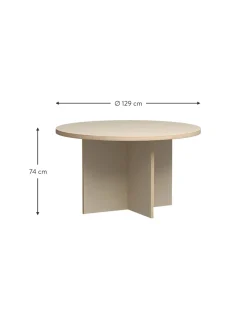 Tavolo Da Pranzo Rotondo Cirkel O 129 Cm