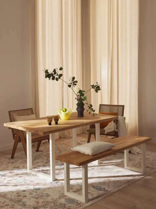 Tavolo In Legno Di Quercia Oliver, Varie Misure