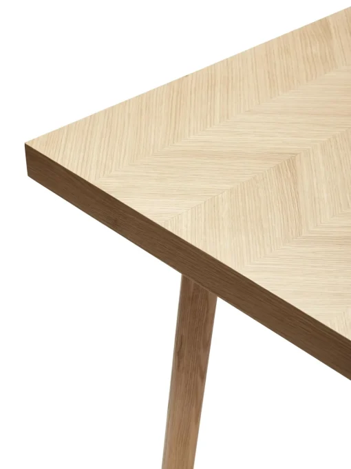 Tavolo In Legno Di Quercia Con Motivo Spina Di Pesce Herringbone, 200 X 100 Cm