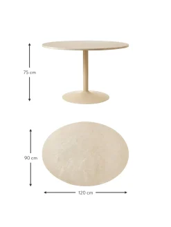 Tavolo Ovale In Marmo Miley, 120 X 90 Cm