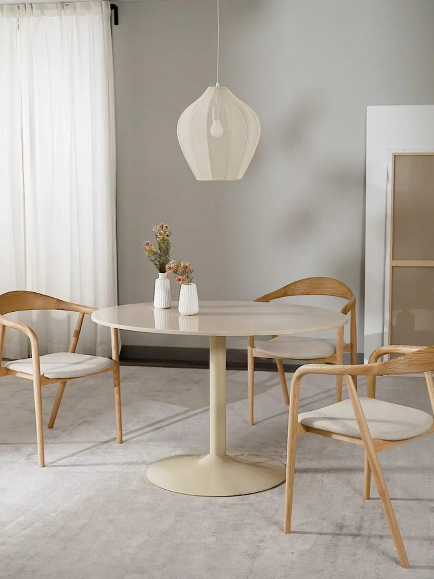 Tavolo Ovale In Marmo Miley, 120 X 90 Cm