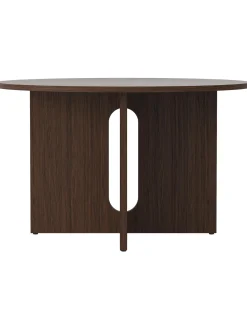 Tavolo Rotondo Con Finitura In Legno Di Quercia Scuro Androgyne, Diverse Misure