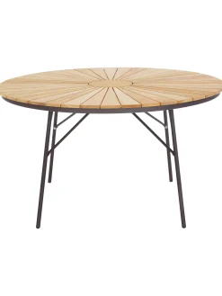 Tavolo Rotondo Da Giardino Con Piano In Legno Di Teak In Varie Misure Hard & Ellen