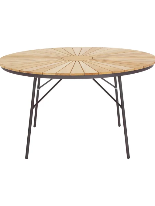 Tavolo Rotondo Da Giardino Con Piano In Legno Di Teak In Varie Misure Hard & Ellen