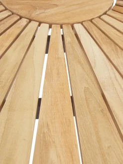 Tavolo Rotondo Da Giardino Con Piano In Legno Di Teak In Varie Misure Hard & Ellen