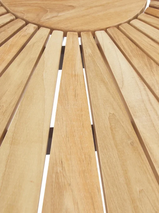 Tavolo Rotondo Da Giardino Con Piano In Legno Di Teak In Varie Misure Hard & Ellen