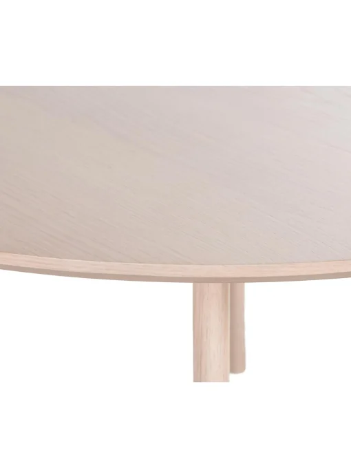 Tavolo Rotondo In Legno Di Quercia Bianco Lavato Yumi O 115 Cm
