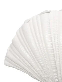Vaso Conchiglia Grande Di Design Bianco Shell