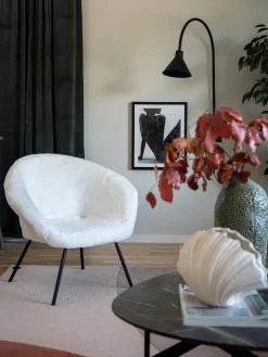 Vaso Conchiglia Grande Di Design Bianco Shell