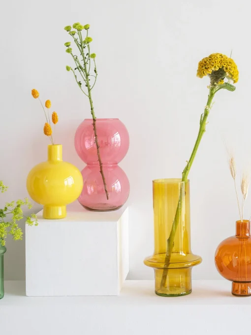 Vaso Di Design In Vetro Soffiato Pebbles