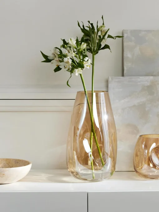 Vaso Grande In Vetro Soffiato Luster