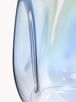 Vaso Grande In Vetro Soffiato Iridescente Rainbow