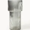 Vaso In Vetro Rigato Lija