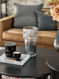 Vaso In Vetro Rigato Lija