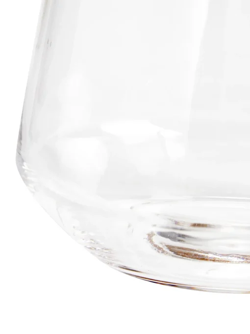 Vaso In Vetro Soffiato Con Bordo Dorato Joyce