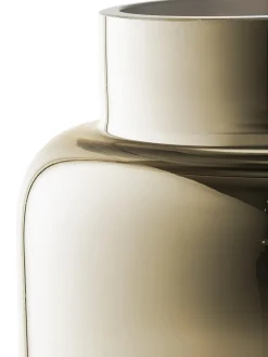 Vaso In Vetro Soffiato Con Riflessi Dorati Uma