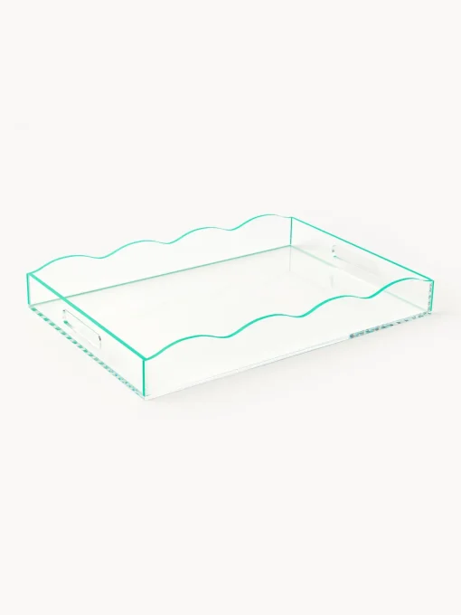 Vassoio Decorativo Con Bordo Ondulato Elsa