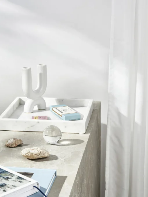 Vassoio Decorativo In Marmo Venice